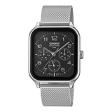 Casio Men's Analog Watch Black Dial with Stainless Steel Strap,MTP-M306M-1AVDF