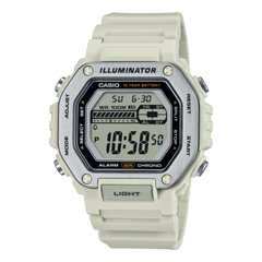 Casio Men's Watch Digital Dial With White Resin Band, MWD-110H-8AVDF