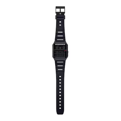Casio Calculator Unisex Watch Digital Dial with Black Resin Strap, CA-53WB-1BDF
