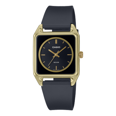 Casio men analog watch, black dial with black resin band, model CS-MTP-B170-1EVDF, Bahrain
