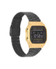 Casio Unisex Watch Vintage Collection Digital, Black Dial Black Stainless Steel Strap, A168WEGB-1BDF