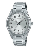 Casio, Men's Watch Analog, Silver Dial Silver Stainless Steel Band, MTP-V005D-7B4UD