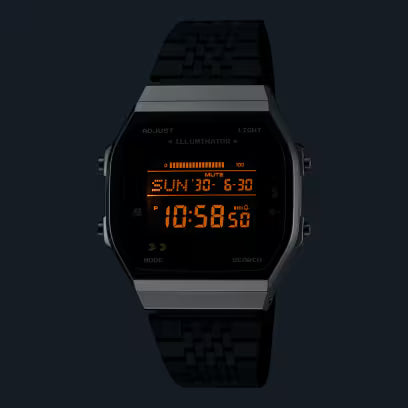 Casio Vintage Bluetooth Pac-Man Collection Unisex Watch with Black Stainless Steel Band, ABL-100WEPC-1BDR