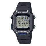 Casio Bluetooth Step Tracker Men's Watch Digital Dial With Black Resin Strap, WS-B1000-1AVDF