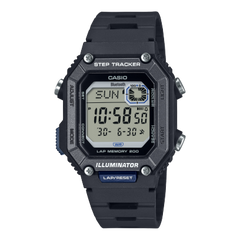 Casio Bluetooth Step Tracker Men's Watch Digital Dial With Black Resin Strap, WS-B1000-1AVDF