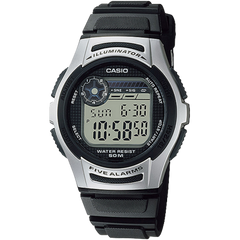 Casio, Men’s Watch Digital,Black Dial Black Resin Band, W-213-1AVDF