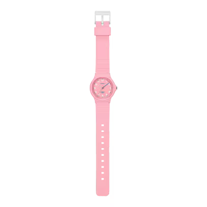Casio Women's Watch Analog Pink Dial With Pink Resin Strap, LQ-24B-4BDF