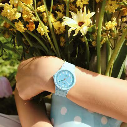 Casio Kids Watch Analog Blue Dial With Blue Resin Strap, LQ-24B-2BDF