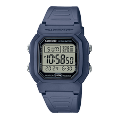 Casio Men's Watch Digital Dial With Blue Resin Strap, W-800H-2AVDF