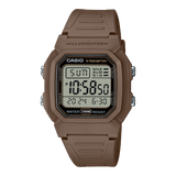 Casio Men's Watch Digital Dial With Brown Resin Strap, W-800H-5AVDF