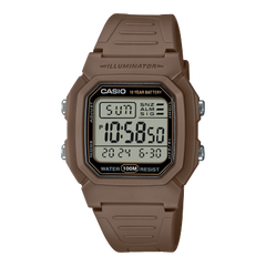 Casio Men's Watch Digital Dial With Brown Resin Strap, W-800H-5AVDF