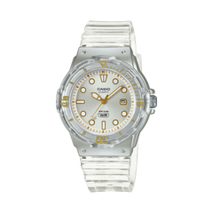 Casio Women's Watch Analog Silver Dial With Translucent Resin Band, LRW-200HS-7EVDF