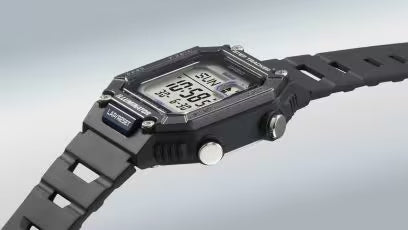 Casio Bluetooth Step Tracker Unisex Watch Digital Dial With Black Resin Strap, WS-B1000-1AVDF