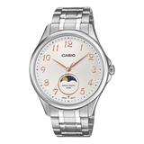 Casio Men's Watch Analog White Dial With Stainless Steel Band, MTP-M110D-7AVDF
