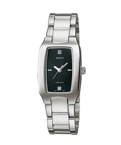 Casio men analog watch, black dial with comfortable strap, model CS-LTP-1165A-1C2DF, Bahrain