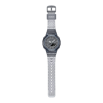 G-Shock Analog & Digital, Black Dial Black Skeleton Resin Band Watch for Women, GMA-S2100SK-1ADR