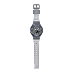 G-Shock Analog & Digital, Black Dial Black Skeleton Resin Band Watch for Women, GMA-S2100SK-1ADR