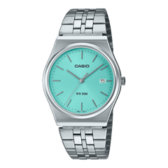 Casio, Men's Watch Analog, Green Dial Silver Stainless Band, MTP-B145D-2A1VDF