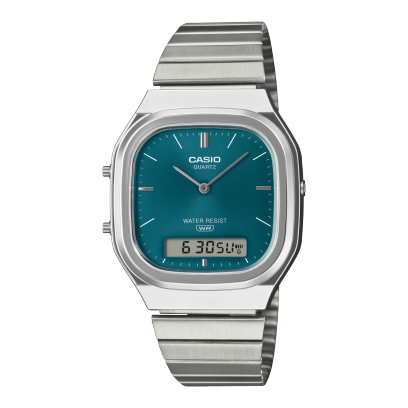 Casio CS-AQ-240E-3ADF green dial watch