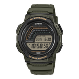 Casio men analog watch, stylish dial with grey resin strap, model CS-WS-1800-3AVDF, Bahrain