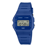 Casio Unisex Watch Digital Dial with Blue Resin Band, F-91WB-2A1DF