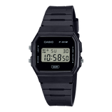 Casio Unisex Watch Digital Dial with Black Resin Band, F-91WB-1ADF