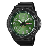 Casio Men's Analog Watch Green Dial with Resin Band, MRW-210H-3BVDF