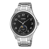 Casio Men's Watch Analog Black Dial With Stainless Steel Band, MTP-M110D-1AVDF