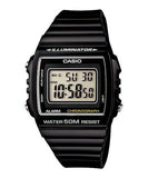 Casio, Men’s Watch Digital, Red Dial Black Resin Band, W-215H-1A2VDF