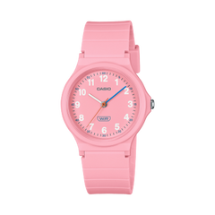 Casio Women's Watch Analog Pink Dial With Pink Resin Strap, LQ-24B-4BDF