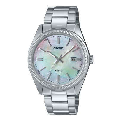 Casio Men's Watch Analog Multicolor Dial With Silver Stainless Steel Band, MTP-1302DS-7AVDF