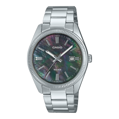 Casio Men's Watch Analog Mother Of Pearl Dial with Stainless Steel Band, MTP-1302DS-1AVDF