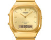 Casio Vintage Unisex Watch Analog-Digital Golden Dial With Golden Stainless Steel Band,AQ-240EG-9ADF