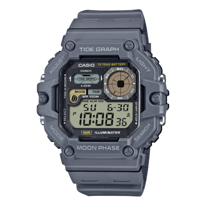 Casio men analog watch, grey dial with comfortable strap, model CS-WS-1700H-8AVDF, Bahrain