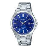 Casio Men's Watch Analog Blue Dial With Stainless Steel Band, MTS-115D-2A1VDF