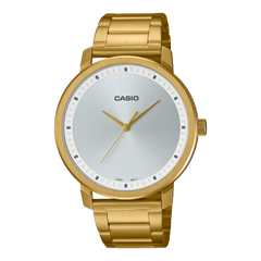 Casio, Men’s Watch Analog, Silver Dial Gold Stainless Steel  Band, MTP-B115G-7EVDF