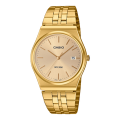 Casio Men's Watch Analog Gold Dial With Gold Stainless Steel Band, MTP-B145G-9AVDF