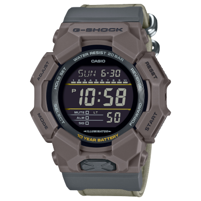 G-Shock men analog watch, digital dial with fabric band, model GS-GD-010CE-5DR, Bahrain