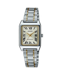 Casio Women's Watch Analog Silver Dial With Silver Stainless Band, LTP-V007SG-9BUD 