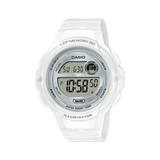 Casio, Womenâ€™s Watch Digital,Silver Dial White Resin Band, LWS-1200H-7A1VD