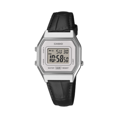 Casio men analog watch, stylish dial with black  leather strap, model CS-LA680WEL-1DF, Bahrain