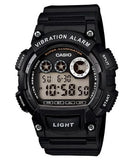 Casio, Men’s Watch Digital, Black Dial Black Resin Band, W-735H-1AVDF