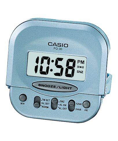 Casio,Table Alarm Clock Digital Blue, PQ-30-2DF