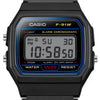 Casio Men's Watch Vintage Collection Digital, Black Dial Black Resin Strap, F-91W-1DG