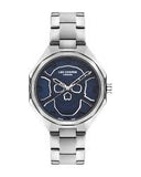 Lee Cooper Men's Watch Analog, Blue Dial, Silver Stainless Steel Strap, LC07640.390 