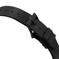 Titan Men's Watch Analog, Edge Collection Black dial Black Leather Strap, 1595NL04