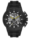 Quantum Hunter Collection Men's Watch Black Dial with Black Silicone Band, HNG535.651