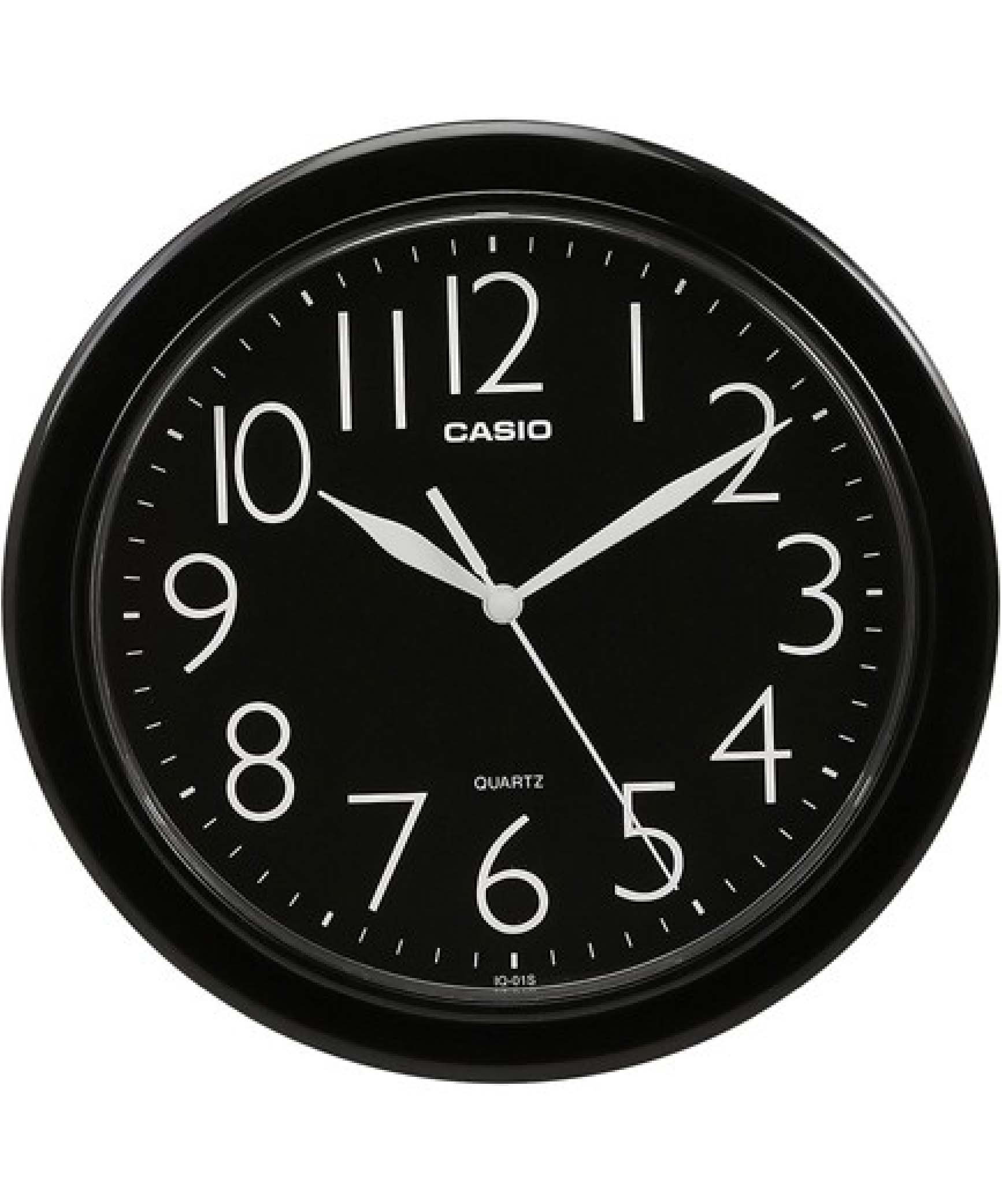 Casio, Wall Clock, Analog Black, IQ-01S-1DF