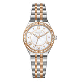 Lee Cooper Women's Watch Analog Mother of Pearl Dial with Two-Toned Stainless Steel Band, LC08132.520