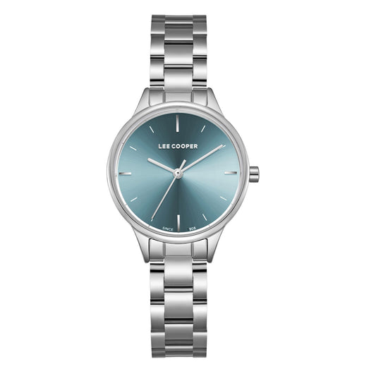 Lee Cooper, Men's, Analog Watch, Blue Dial, with Stainless Steel Band, LE-LC08080.390